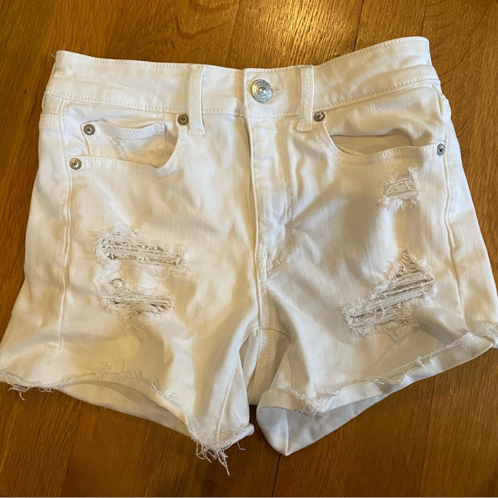 American Eagle ripped jean shorts